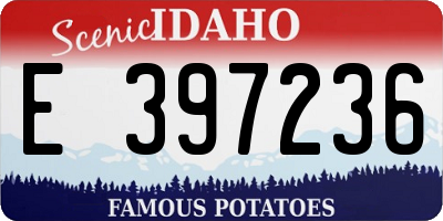 ID license plate E397236