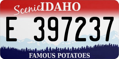 ID license plate E397237
