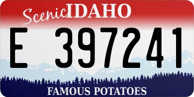 ID license plate E397241