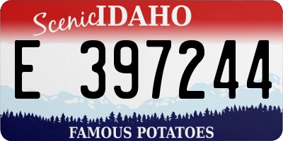ID license plate E397244