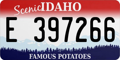 ID license plate E397266