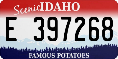 ID license plate E397268
