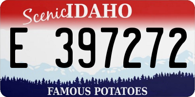 ID license plate E397272