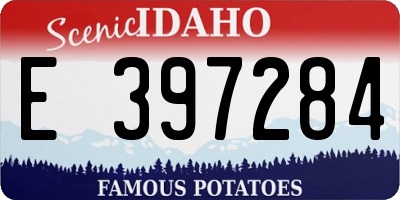 ID license plate E397284