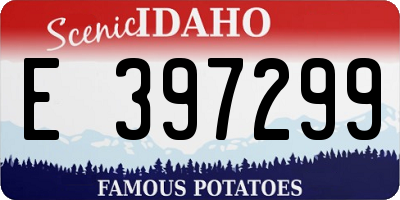 ID license plate E397299