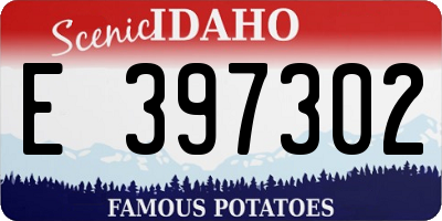ID license plate E397302