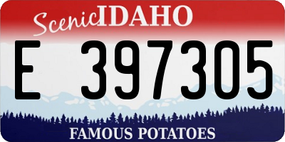 ID license plate E397305