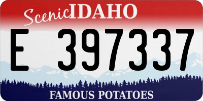 ID license plate E397337
