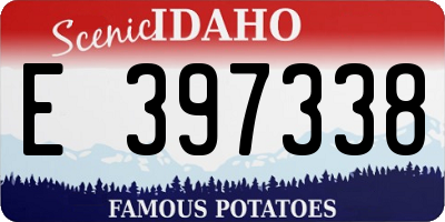 ID license plate E397338