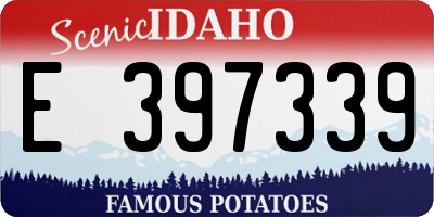 ID license plate E397339