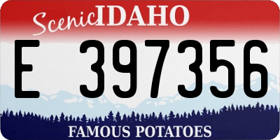 ID license plate E397356