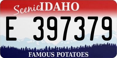 ID license plate E397379