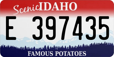 ID license plate E397435