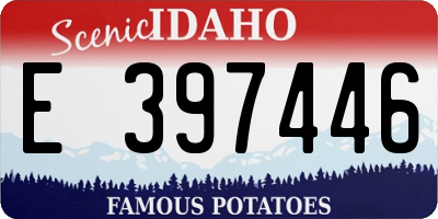 ID license plate E397446