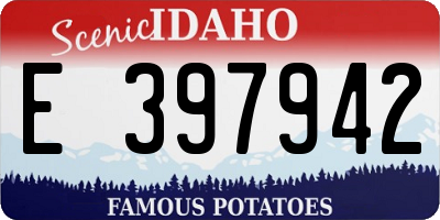 ID license plate E397942