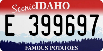 ID license plate E399697