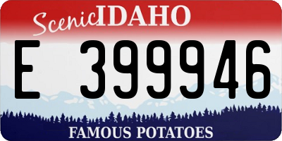 ID license plate E399946