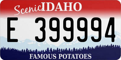 ID license plate E399994
