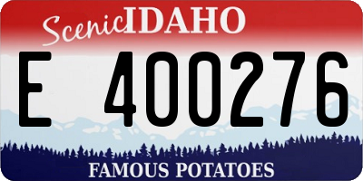 ID license plate E400276