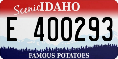 ID license plate E400293