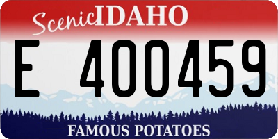 ID license plate E400459