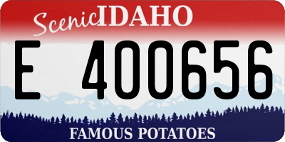 ID license plate E400656