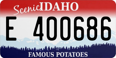 ID license plate E400686