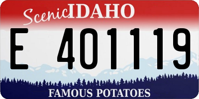 ID license plate E401119