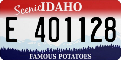 ID license plate E401128