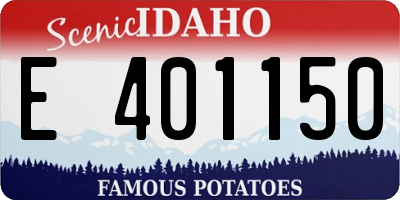 ID license plate E401150
