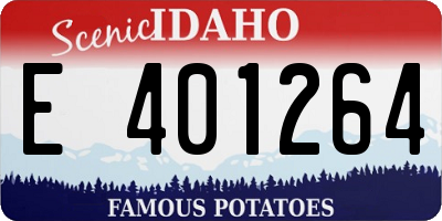 ID license plate E401264