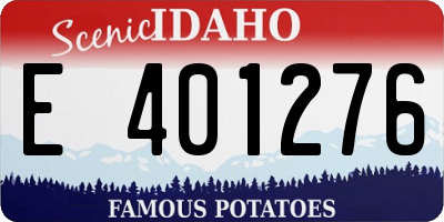 ID license plate E401276
