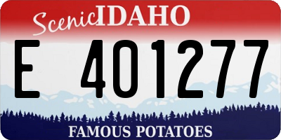 ID license plate E401277