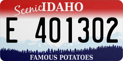 ID license plate E401302