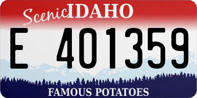 ID license plate E401359