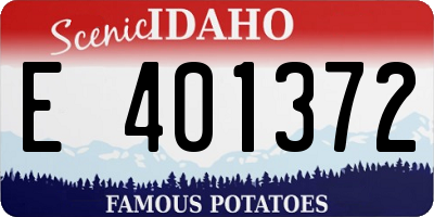 ID license plate E401372