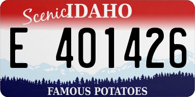 ID license plate E401426