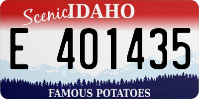 ID license plate E401435