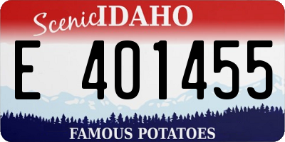 ID license plate E401455