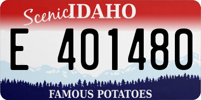 ID license plate E401480