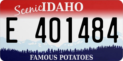 ID license plate E401484