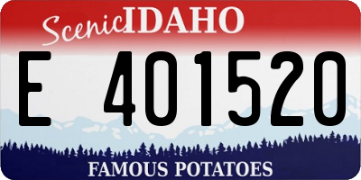 ID license plate E401520