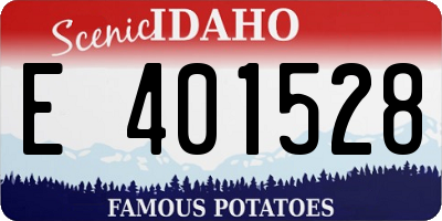 ID license plate E401528
