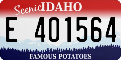 ID license plate E401564