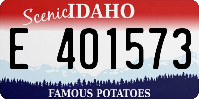 ID license plate E401573