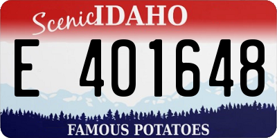 ID license plate E401648