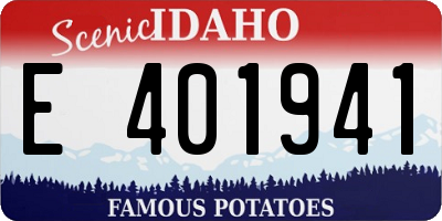 ID license plate E401941