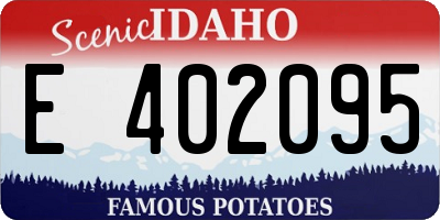 ID license plate E402095
