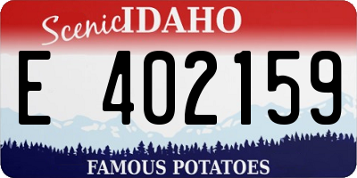 ID license plate E402159