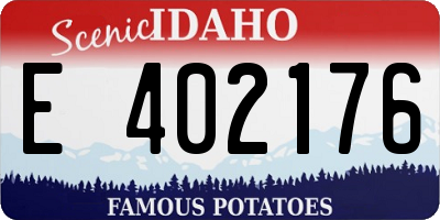 ID license plate E402176